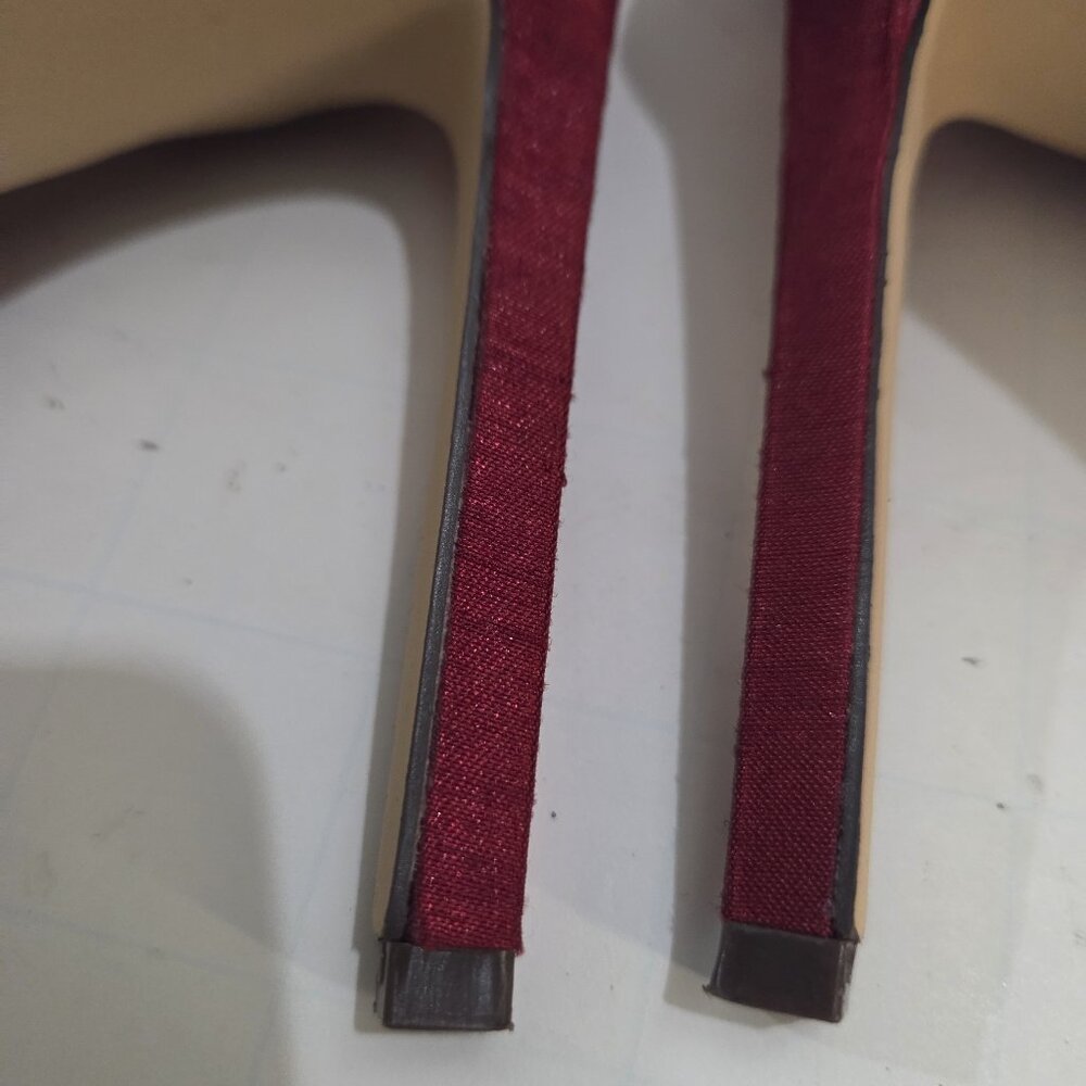 Nine West High Heels Shoes, Red, Size 6 1/2 M (6.5) - Picture 13 of 16
